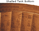 Shelled tank bottom