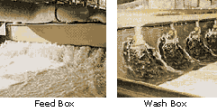 Feed and wash boxes